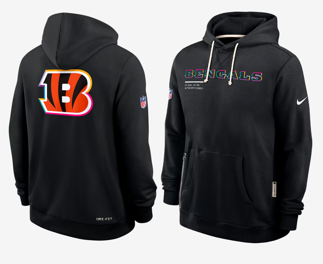 Men Cincinnati Bengals black 2025 Nike NFL hoodie->cincinnati bengals->NFL Jersey